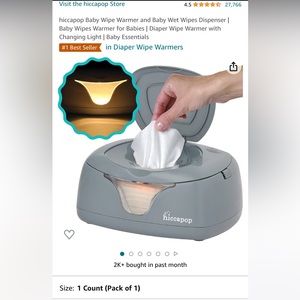 Hiccapop wipe warmer